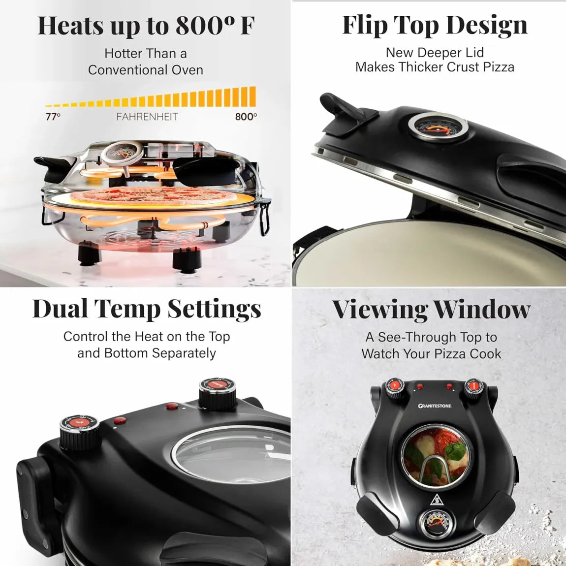 14 Inch Extra Large Crispy Crust Pizza Oven