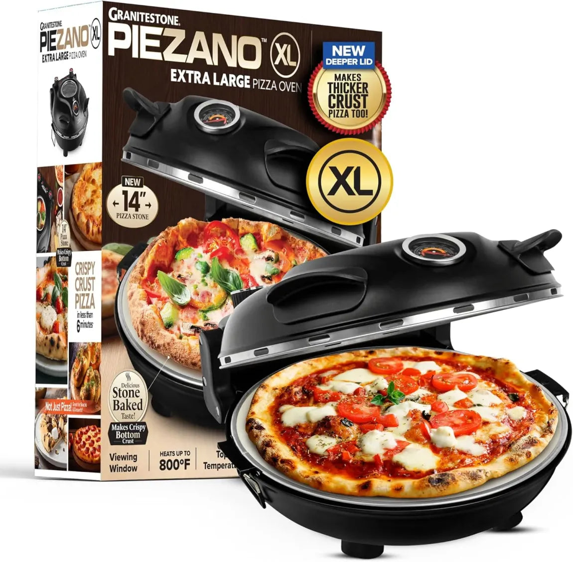 14 Inch Extra Large Crispy Crust Pizza Oven