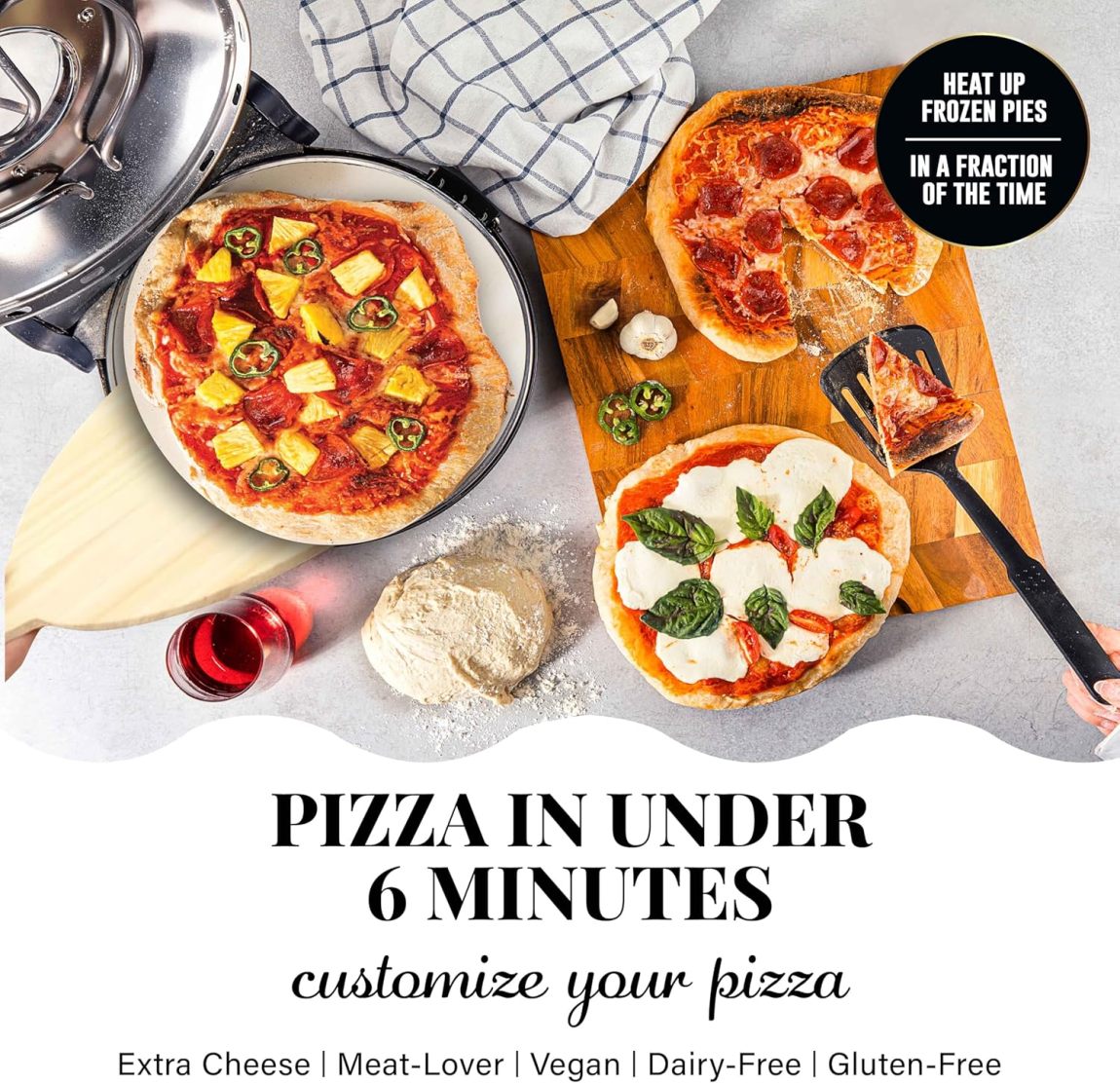 14 Inch Extra Large Crispy Crust Pizza Oven